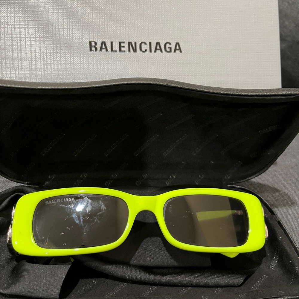 Balenciaga dynasty rectangle frame